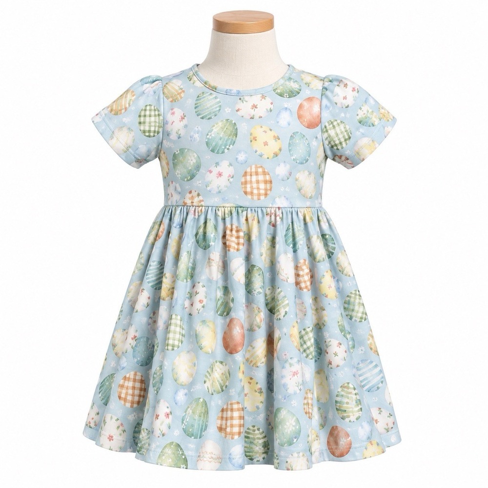NWT Nola Tawk Infant 2T Easter Egg Hunt Dress Organic Cotton Cute Outfit